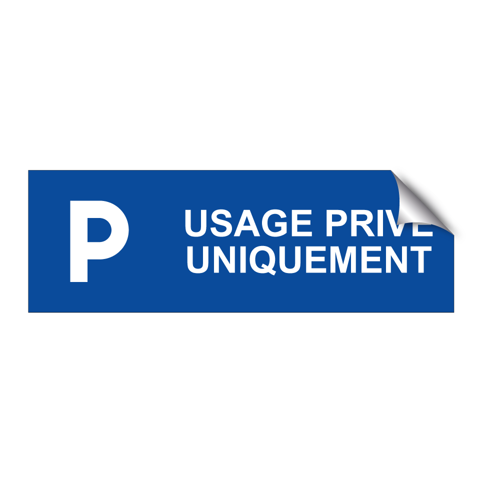 Usage privé uniquement