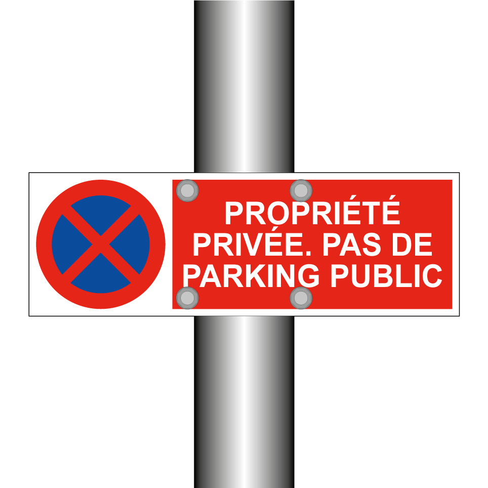 Propriété privée. Pas de parking public