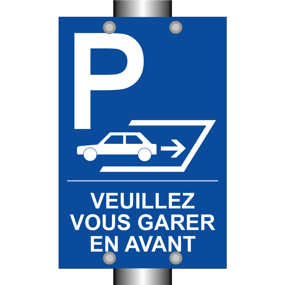 Veuillez vous garer en avant