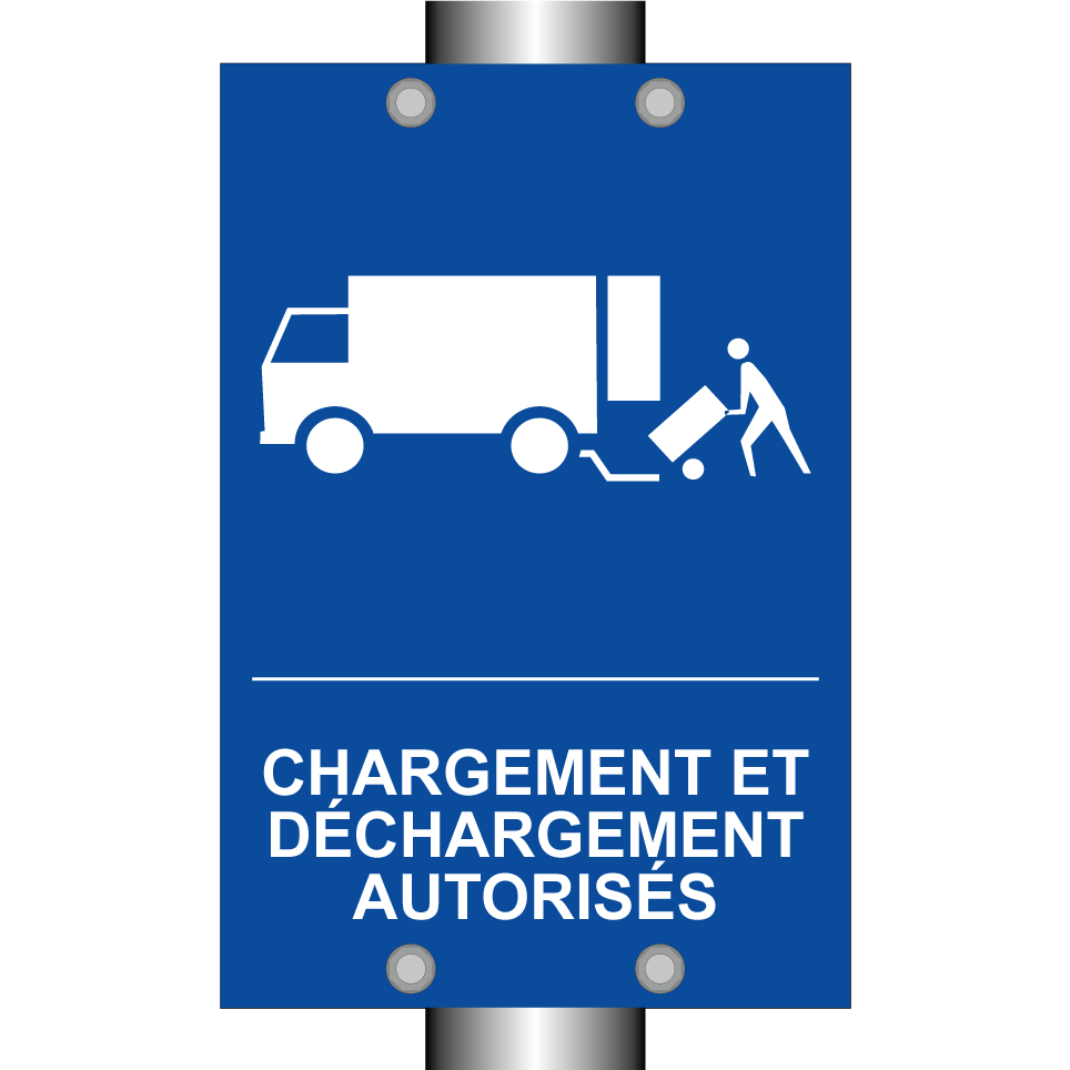 Chargement et déchargement autorisés