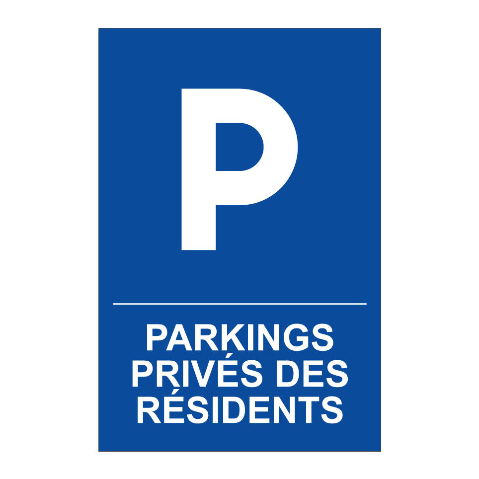 Parkings privés des résidents