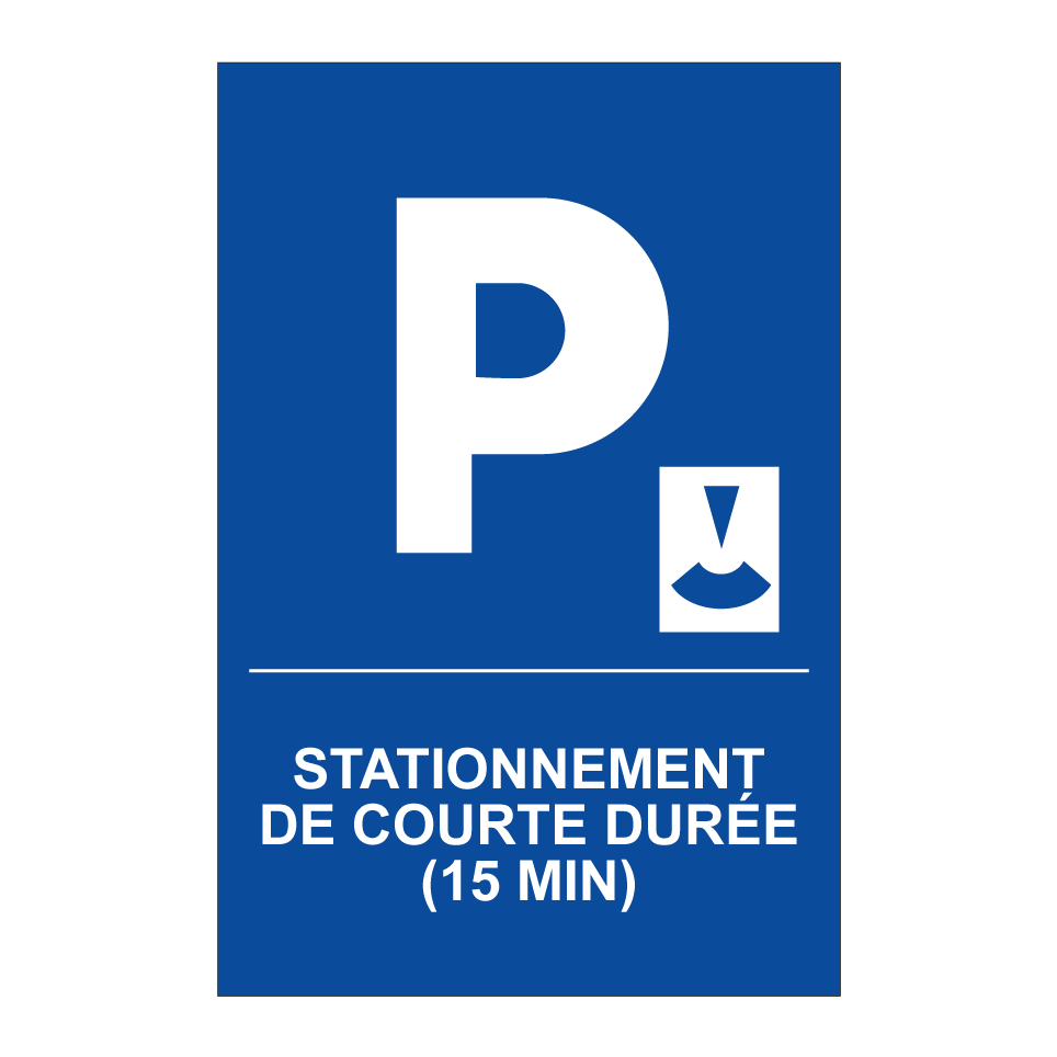 Stationnement de courte durée (15 min)