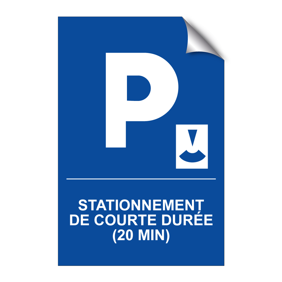 Stationnement de courte durée (20 min)