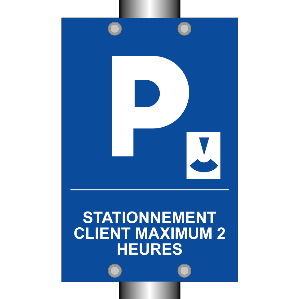 Stationnement client maximum 2 heures