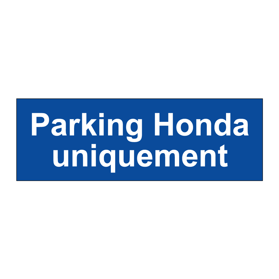 Parking Honda uniquement