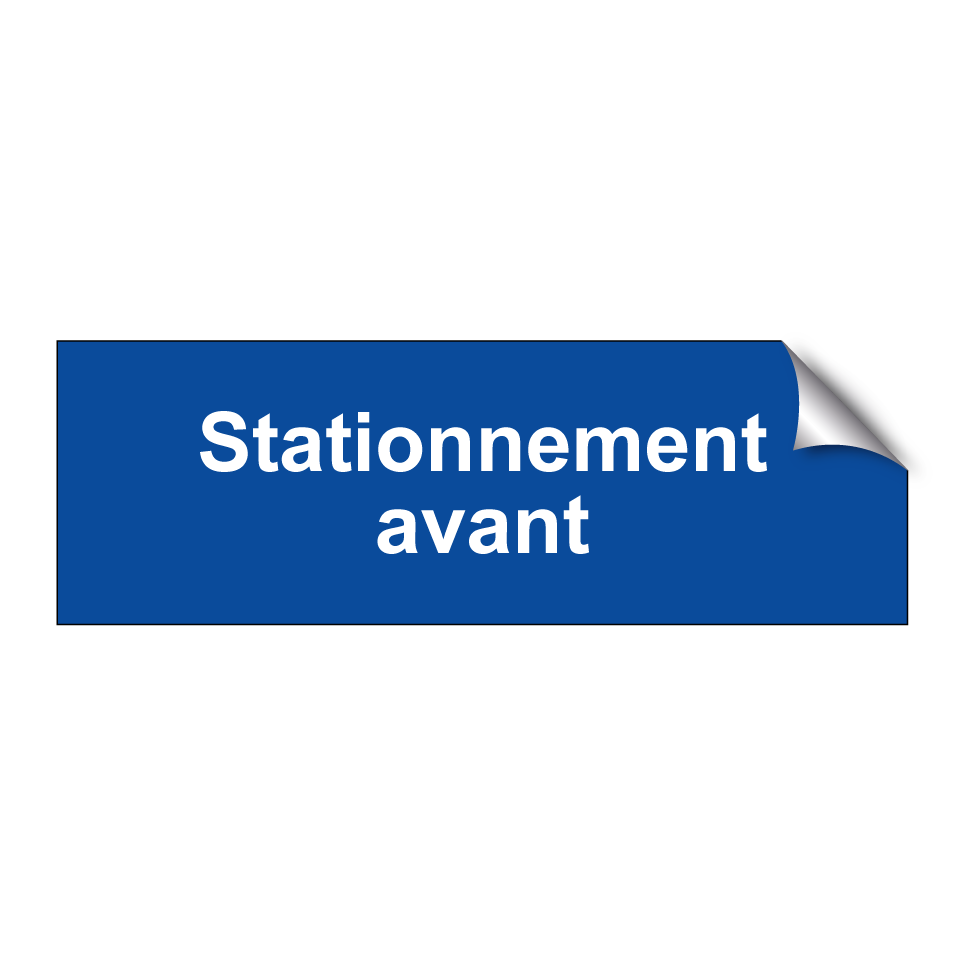 Stationnement avant