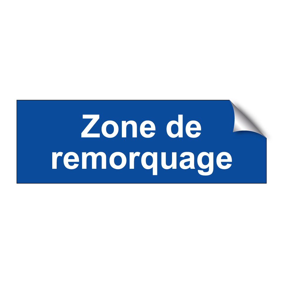 Zone de remorquage