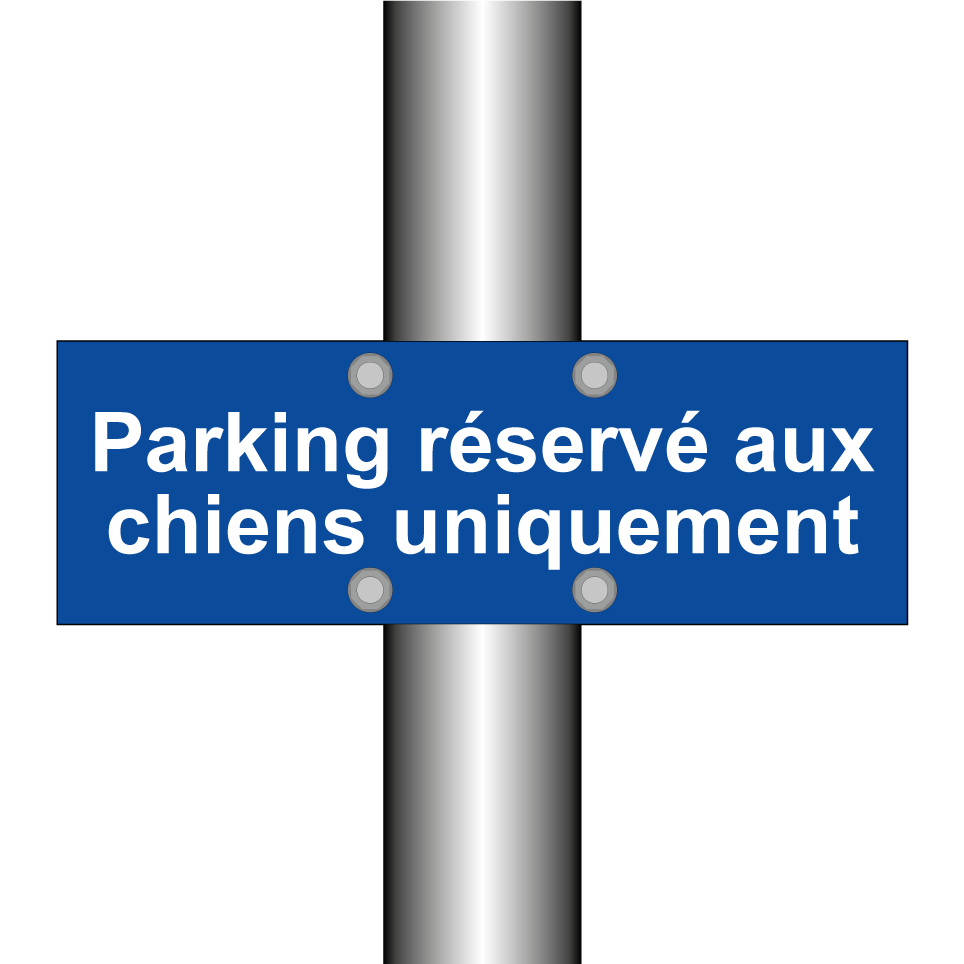 Parking réservé aux chiens uniquement