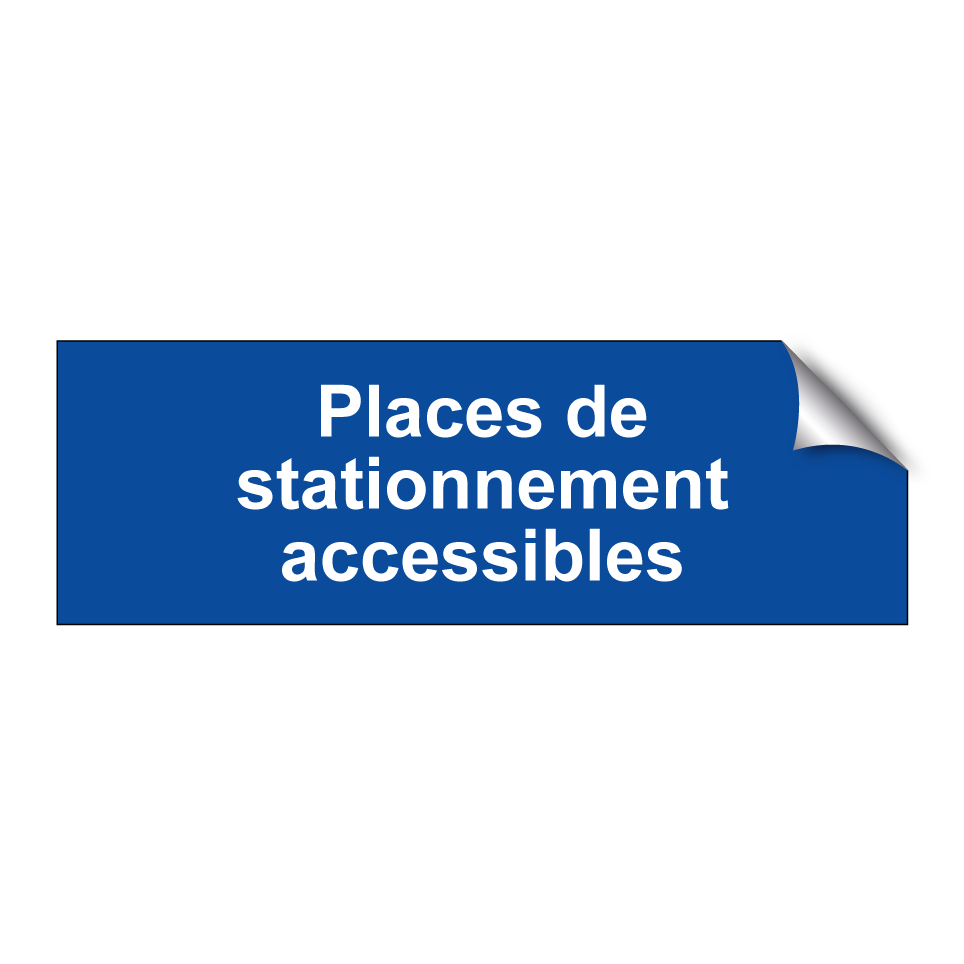 Places de stationnement accessibles