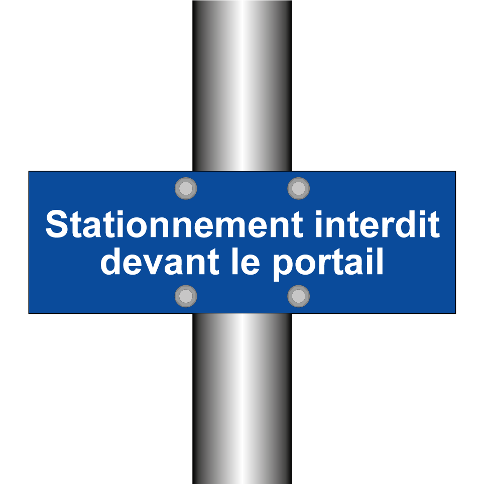 Stationnement interdit devant le portail