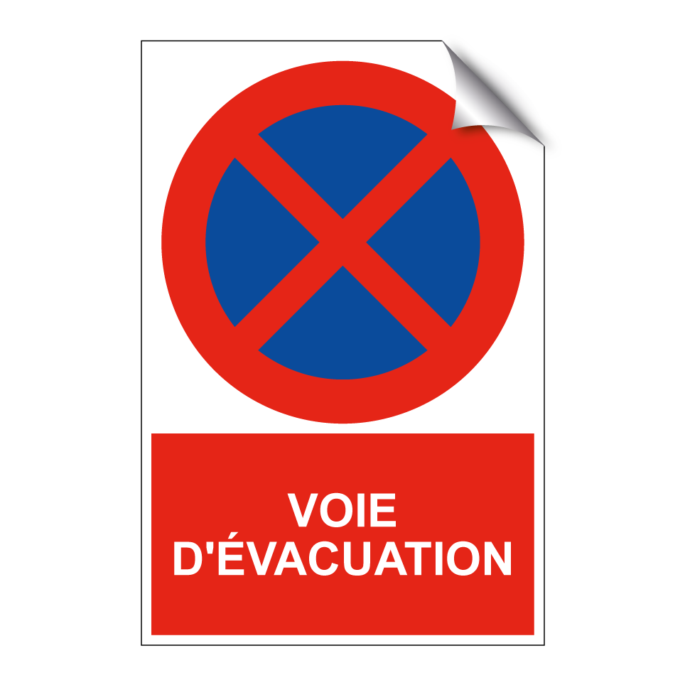 Voie d'évacuation