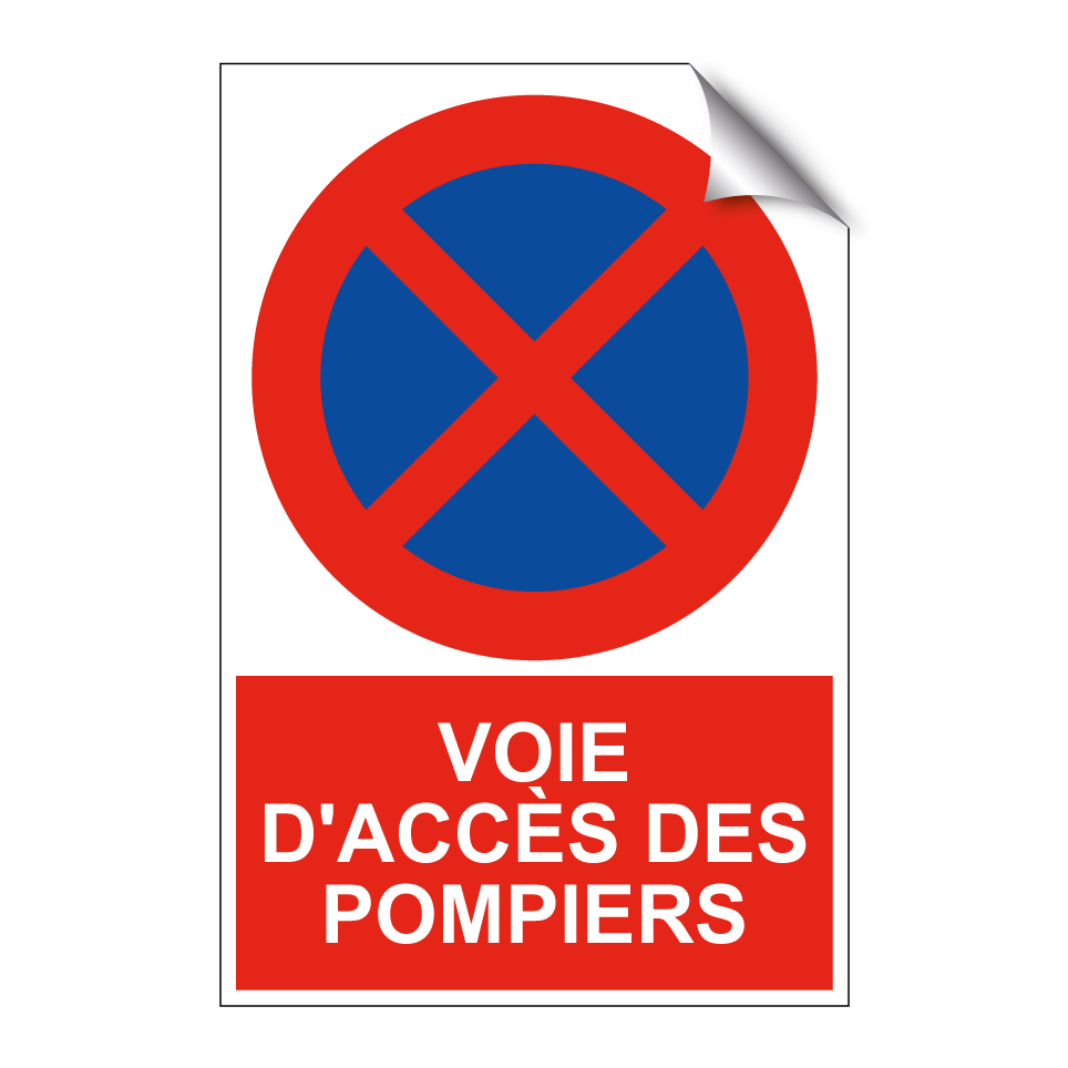 Voie d'accès des pompiers