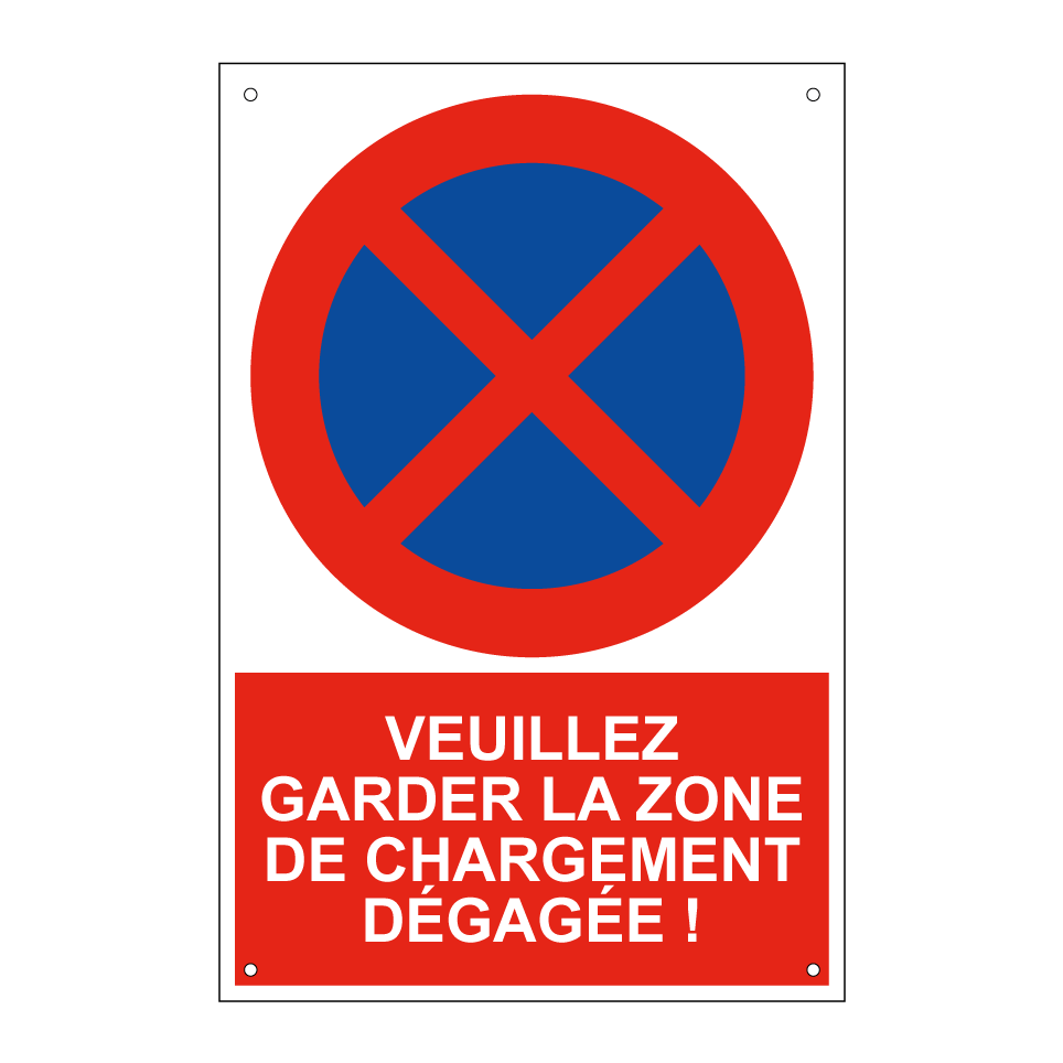 Veuillez garder la zone de chargement dégagée !