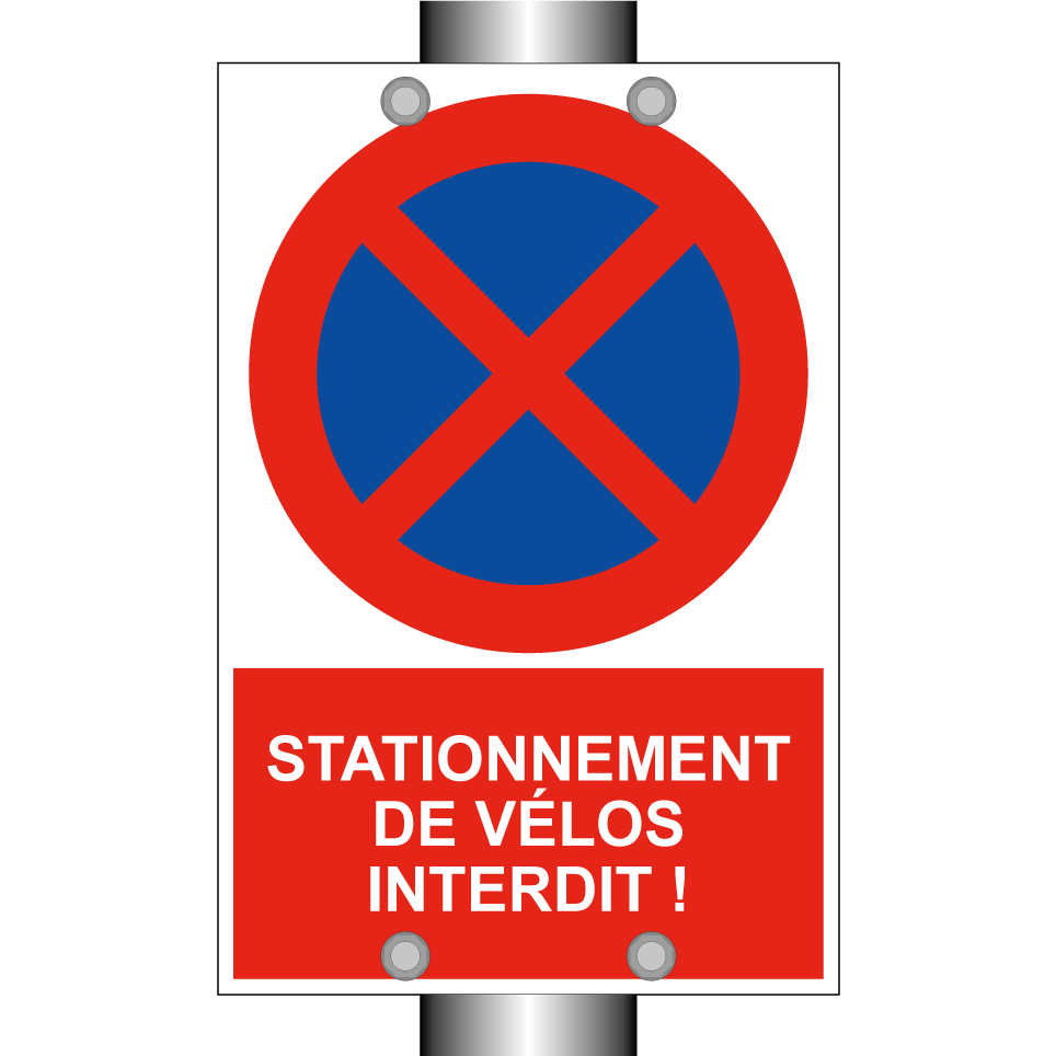 Stationnement de vélos interdit !
