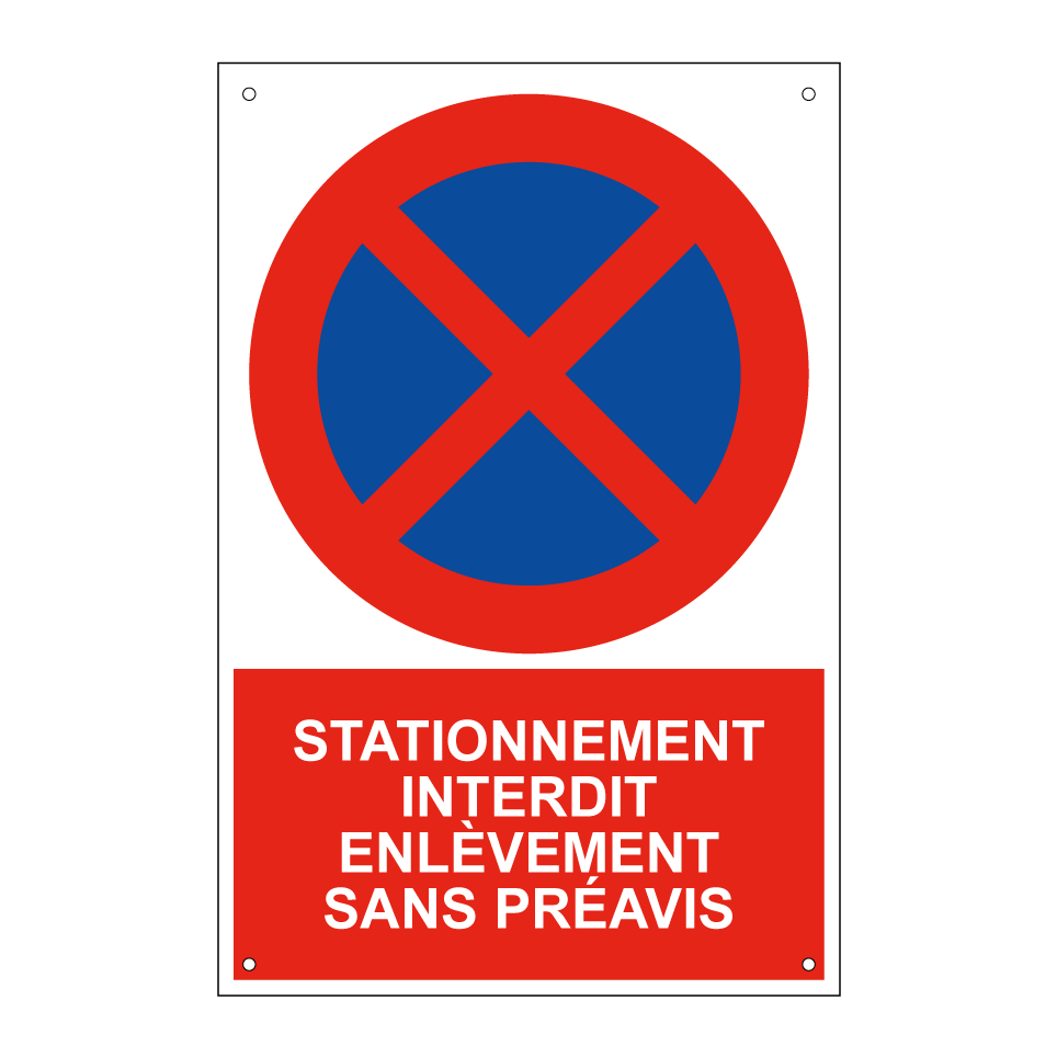 Stationnement interdit enlèvement sans préavis