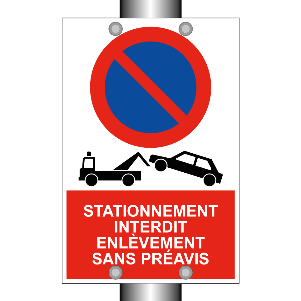 Stationnement interdit enlèvement sans préavis