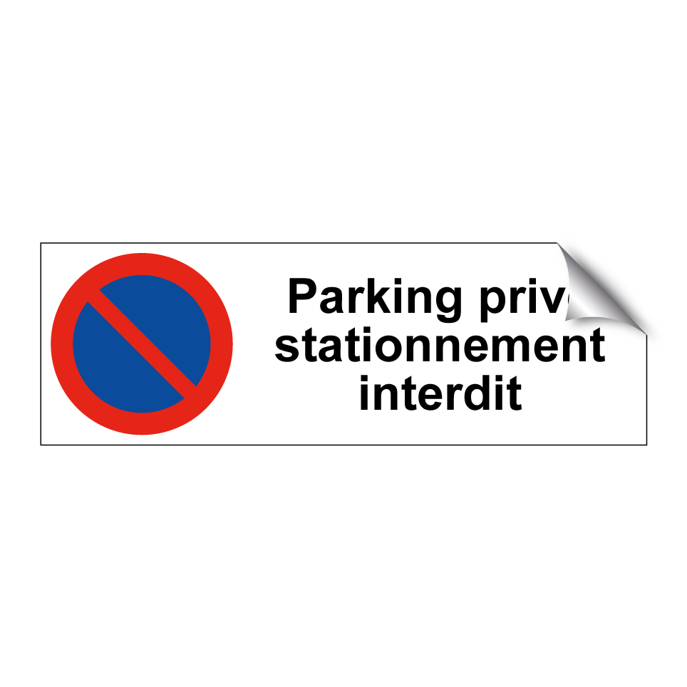 Parking privé stationnement interdit