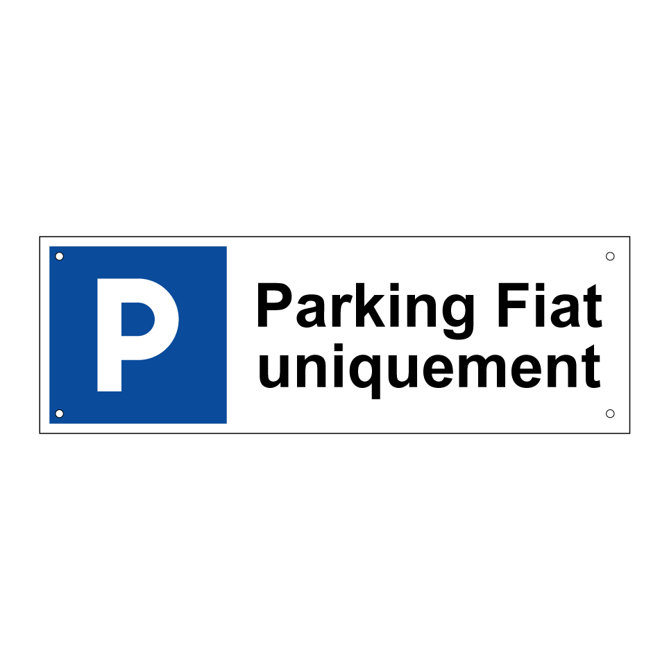 Parking Fiat uniquement