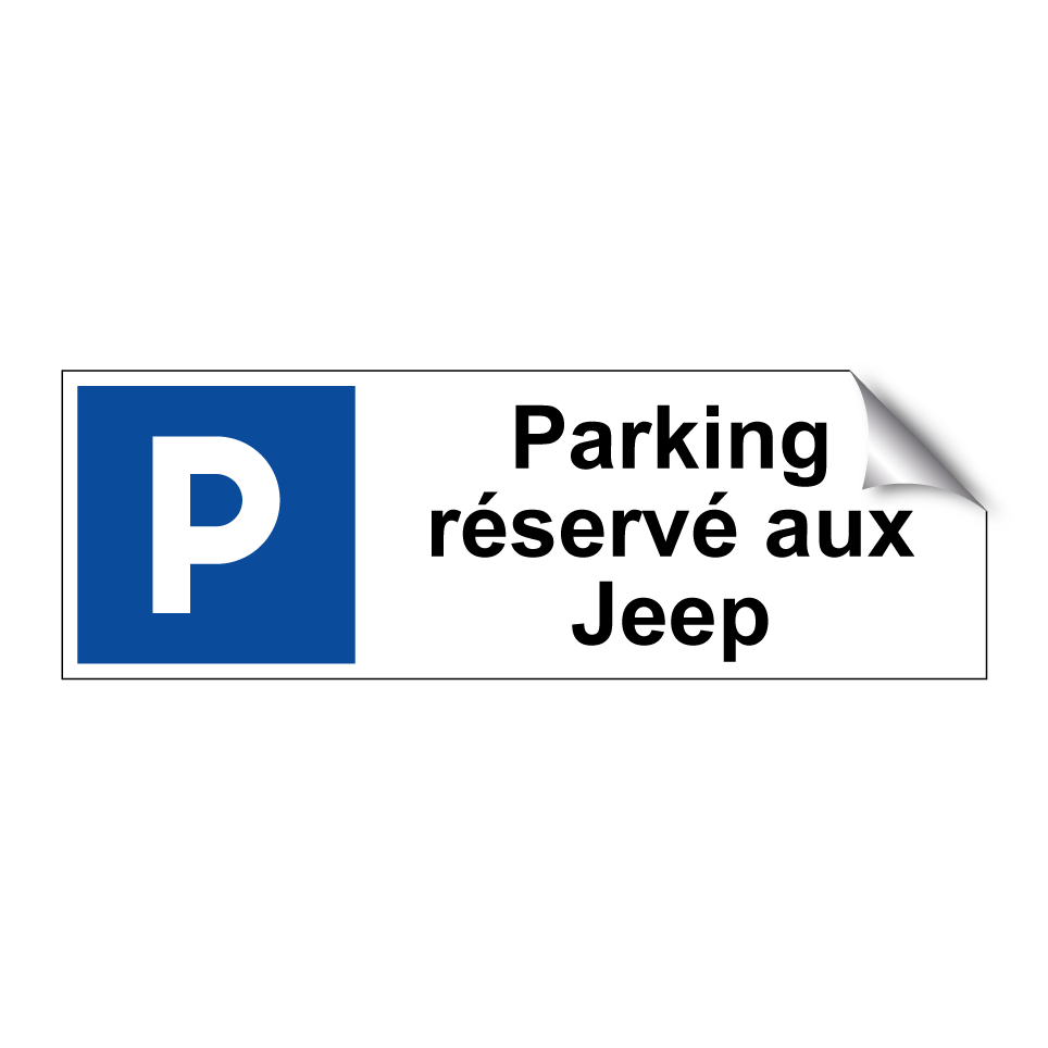 Parking réservé aux Jeep