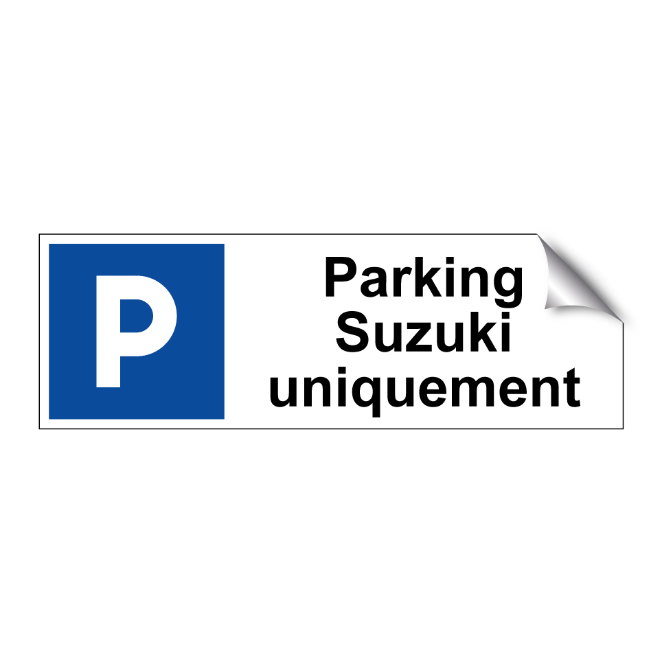 Parking Suzuki uniquement