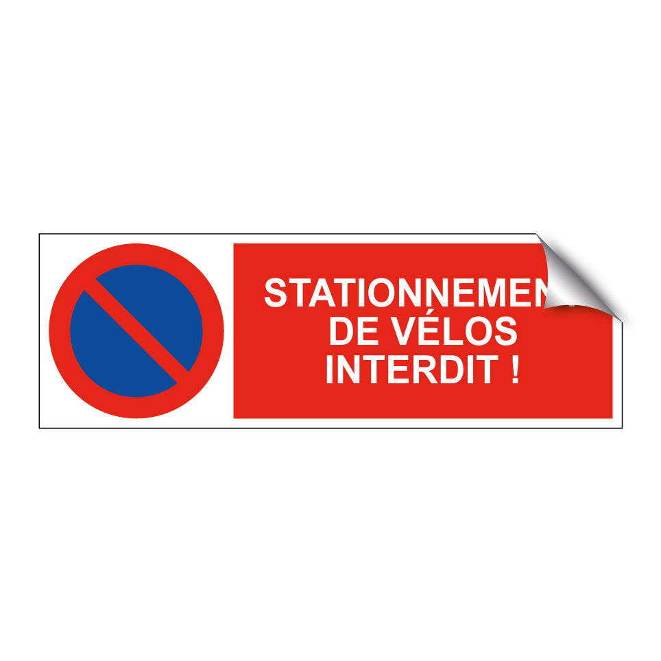 Stationnement de vélos interdit !