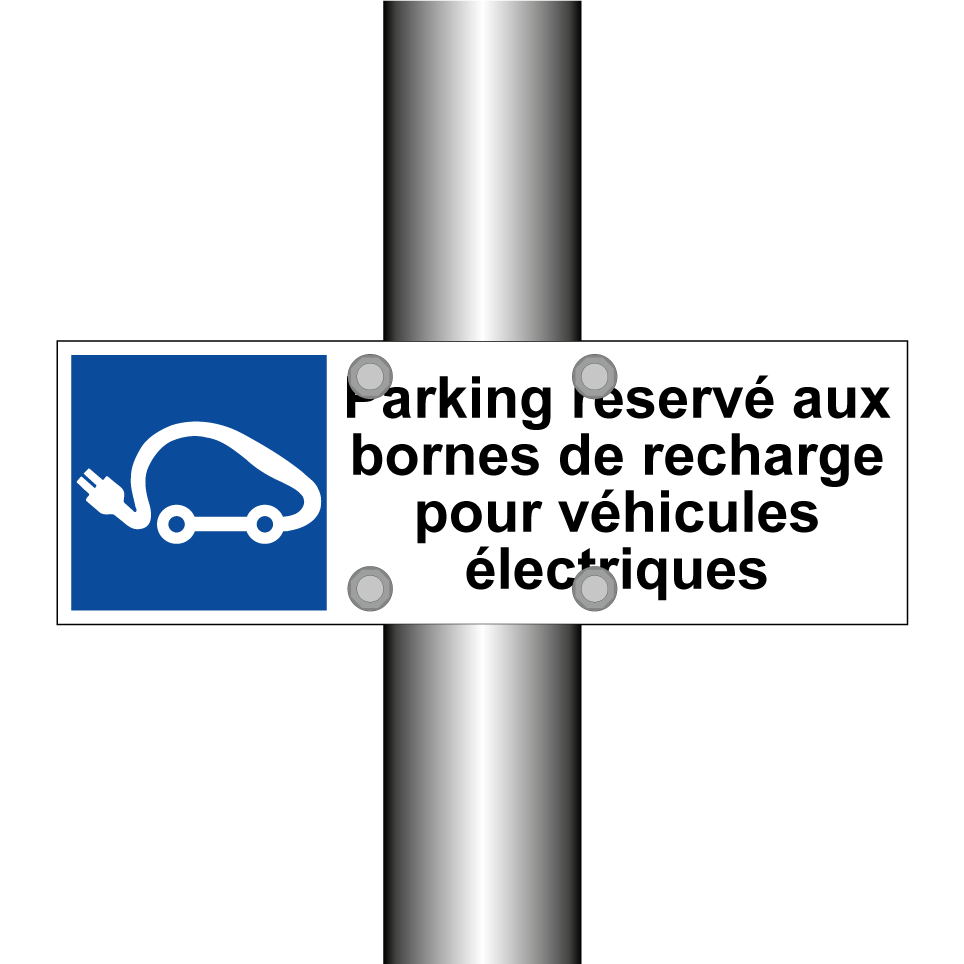 Parking réservé aux bornes de recharge pour véhicules électriques