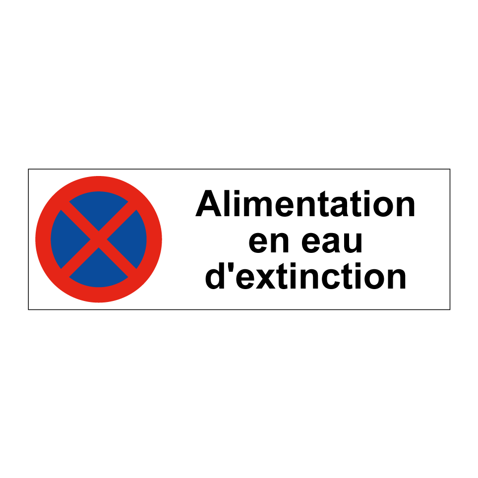 Alimentation en eau d'extinction