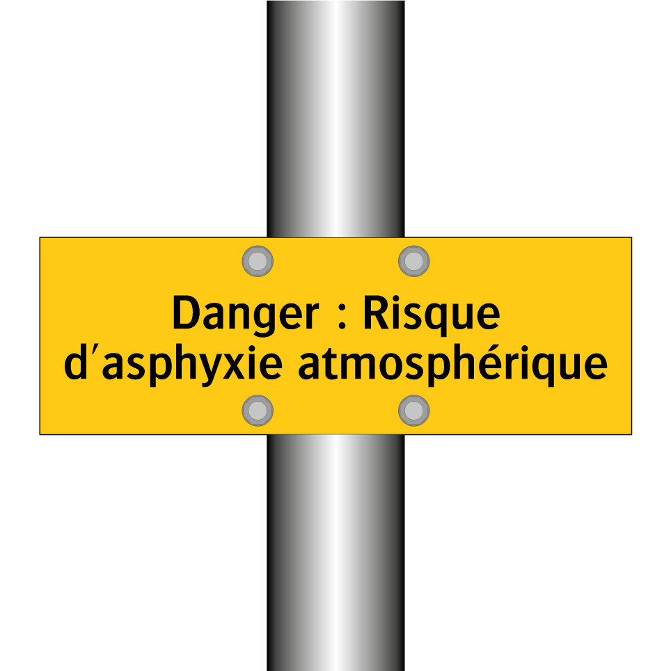 Danger : Risque d'asphyxie atmosphérique