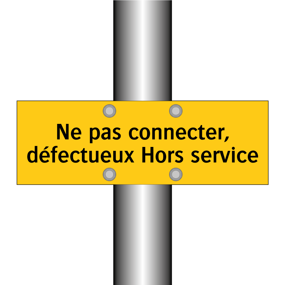 Ne pas connecter, défectueux Hors service