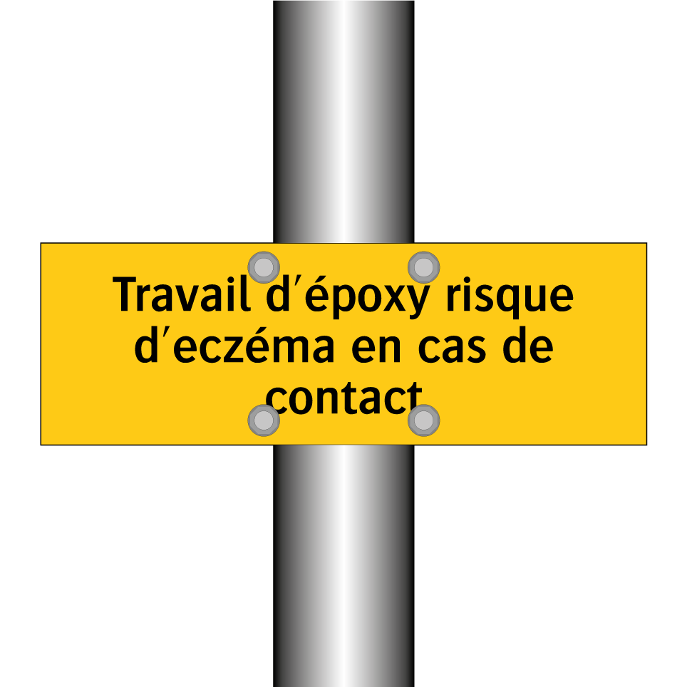 Travail d'époxy risque d'eczéma en cas de contact
