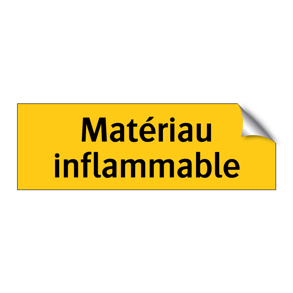 Matériau inflammable