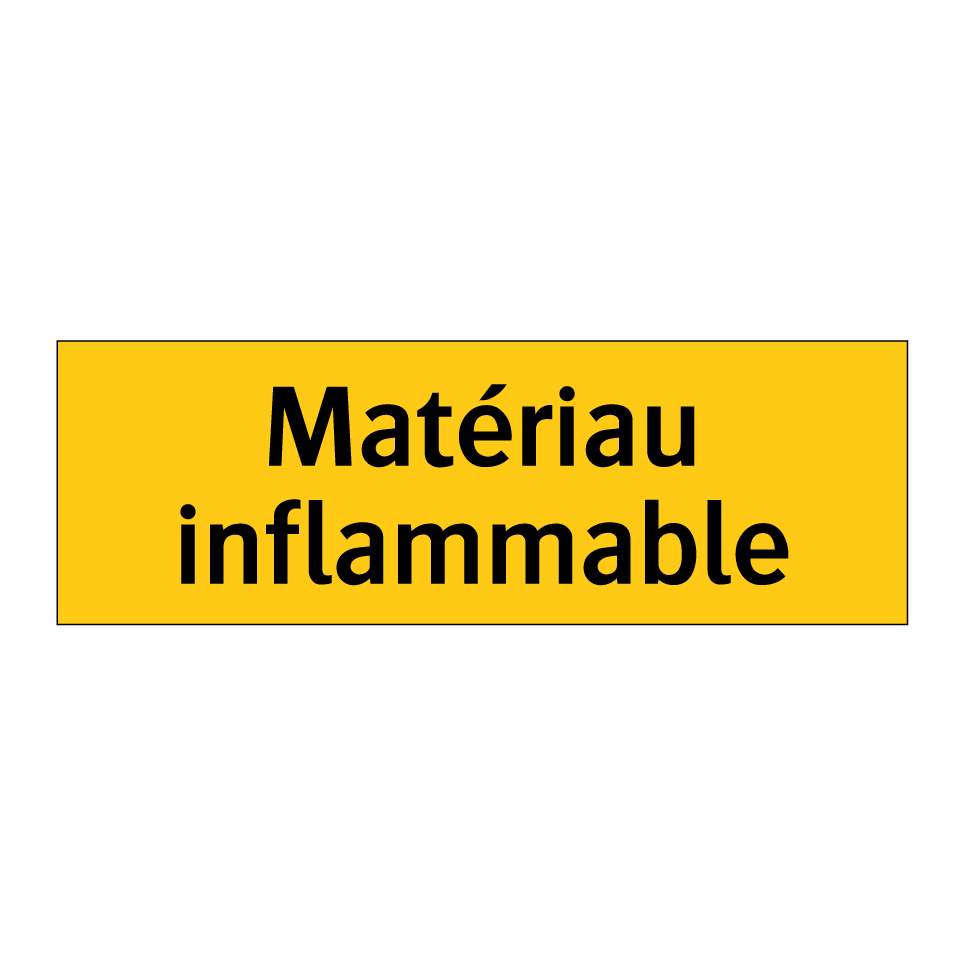Matériau inflammable