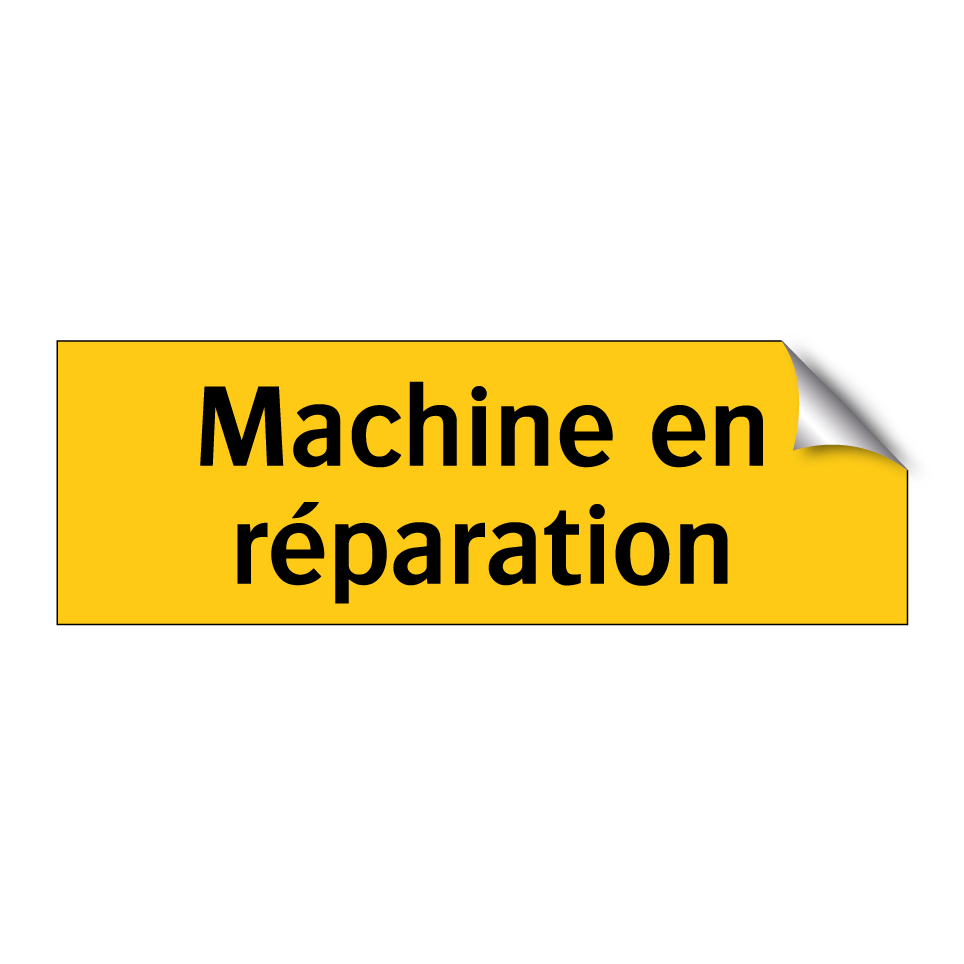 Machine en réparation