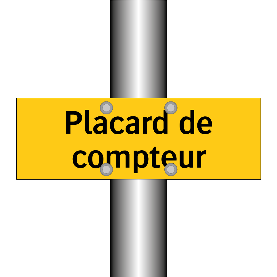 Placard de compteur