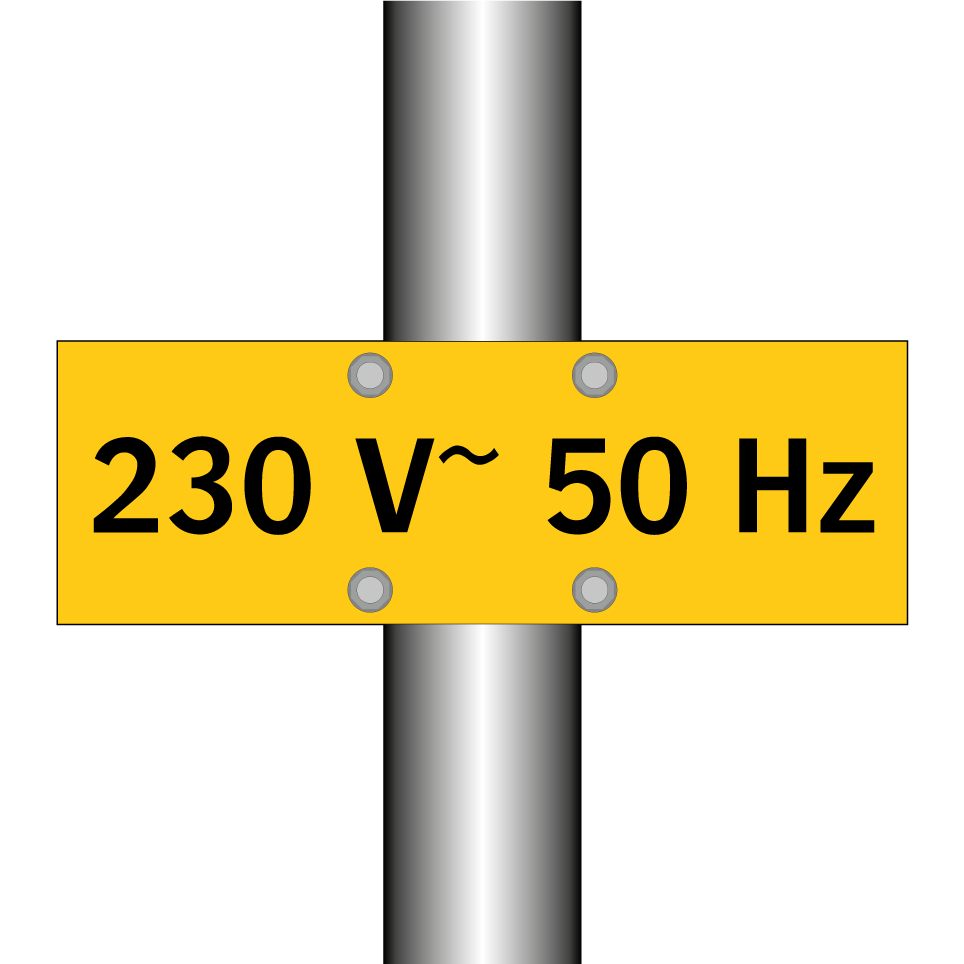 230 V~ 50 Hz