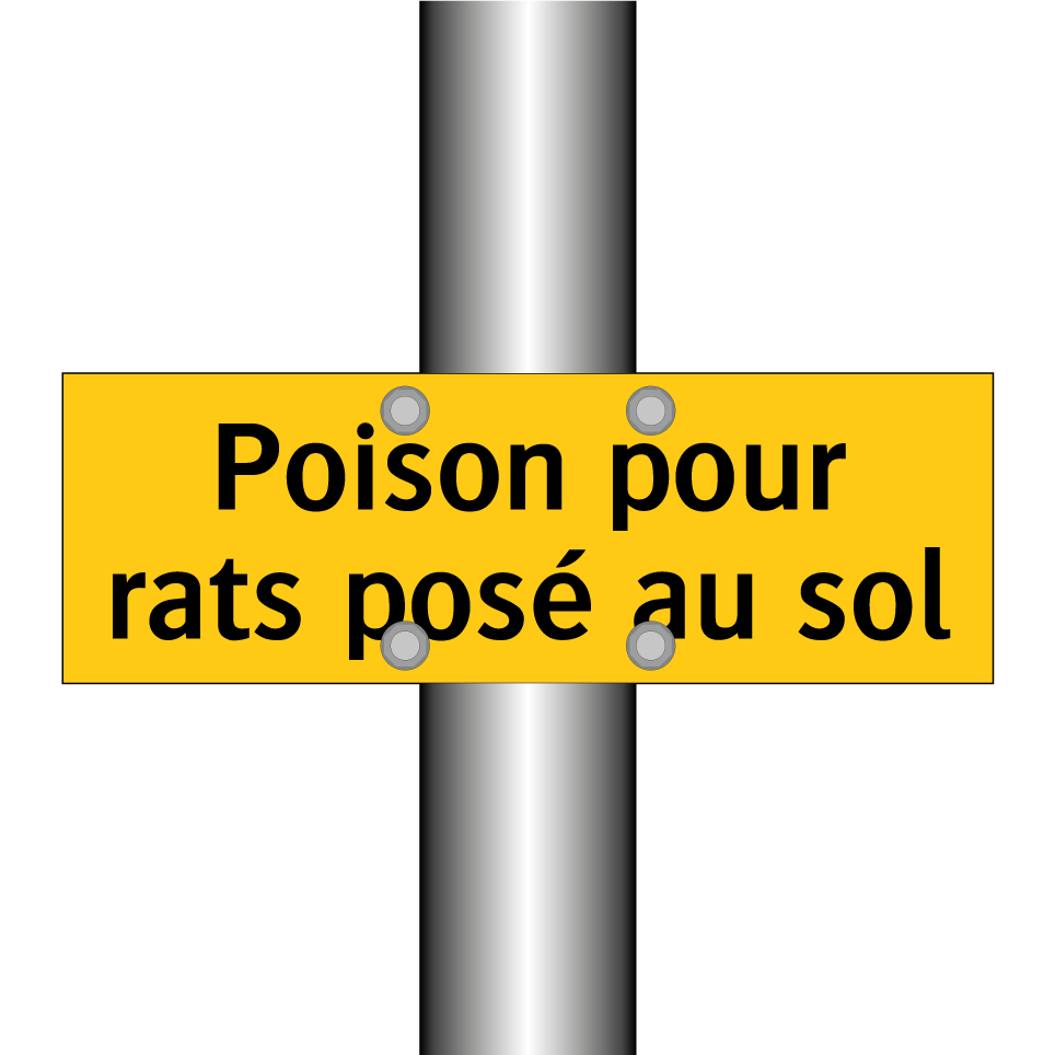 Poison pour rats posé au sol