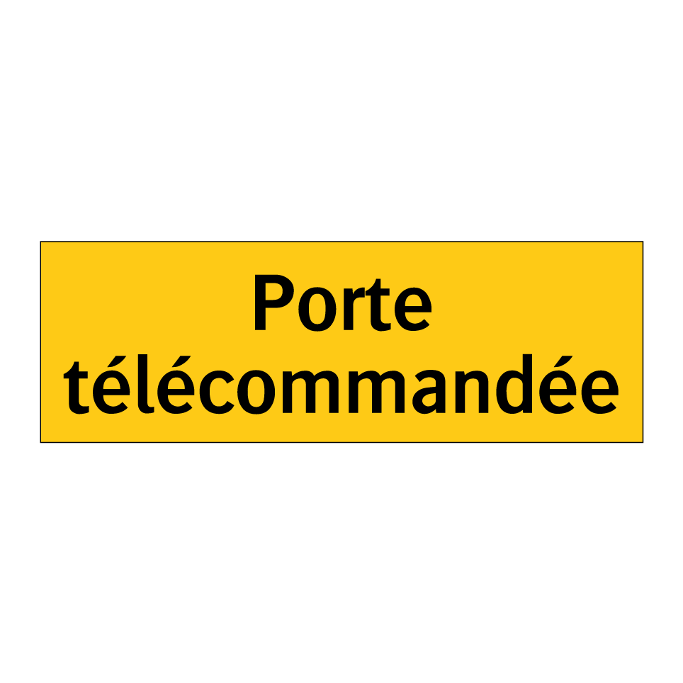 Porte télécommandée