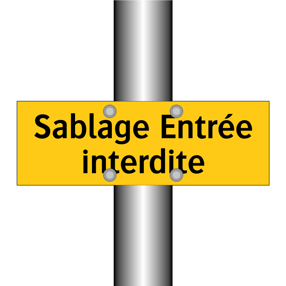 Sablage Entrée interdite