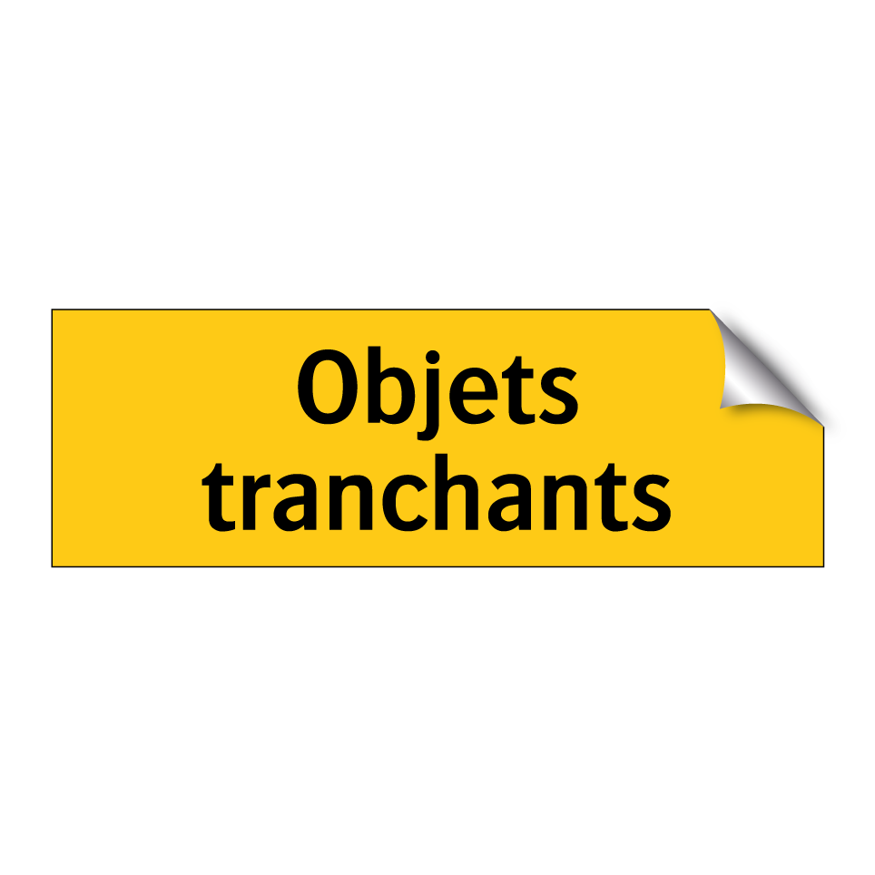 Objets tranchants