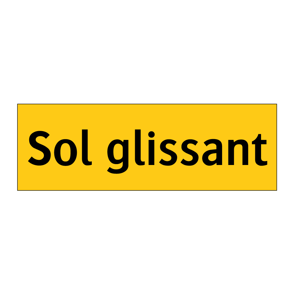 Sol glissant
