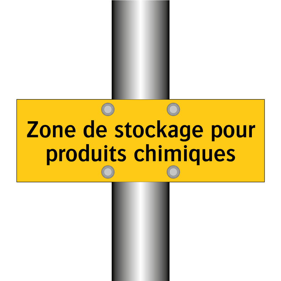 Zone de stockage pour produits chimiques