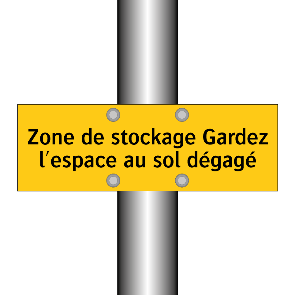 Zone de stockage Gardez l'espace au sol dégagé
