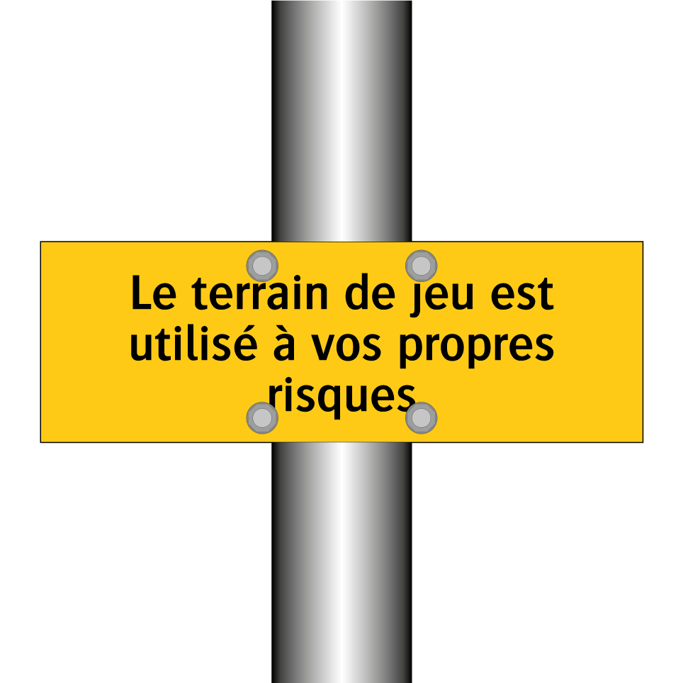 Le terrain de jeu est utilisé à vos propres risques