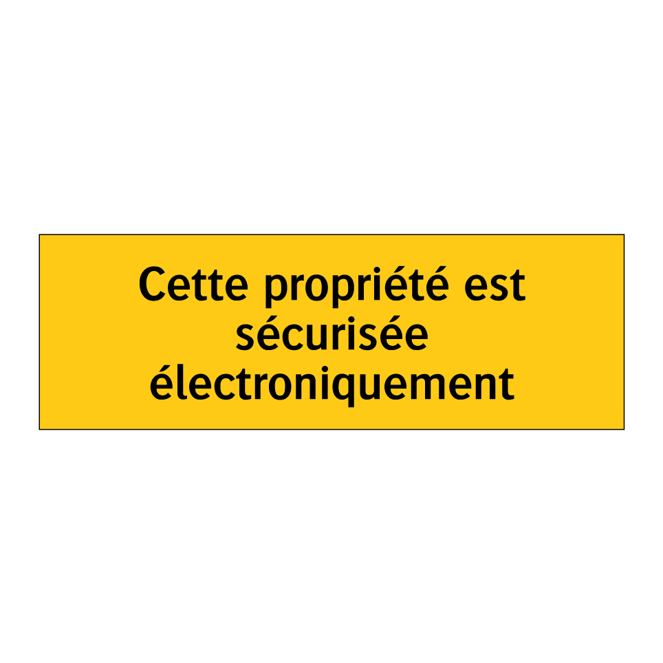 Cette propriété est sécurisée électroniquement