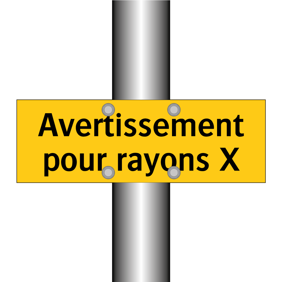 Avertissement pour rayons X