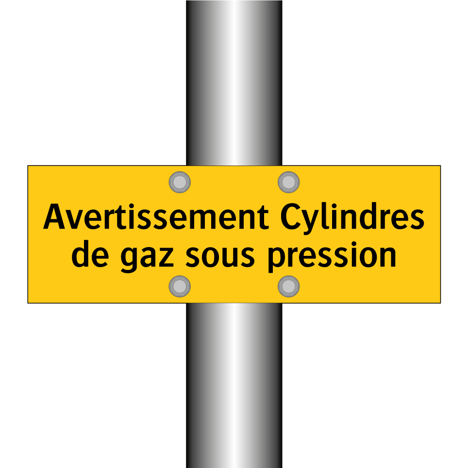 Avertissement Cylindres de gaz sous pression