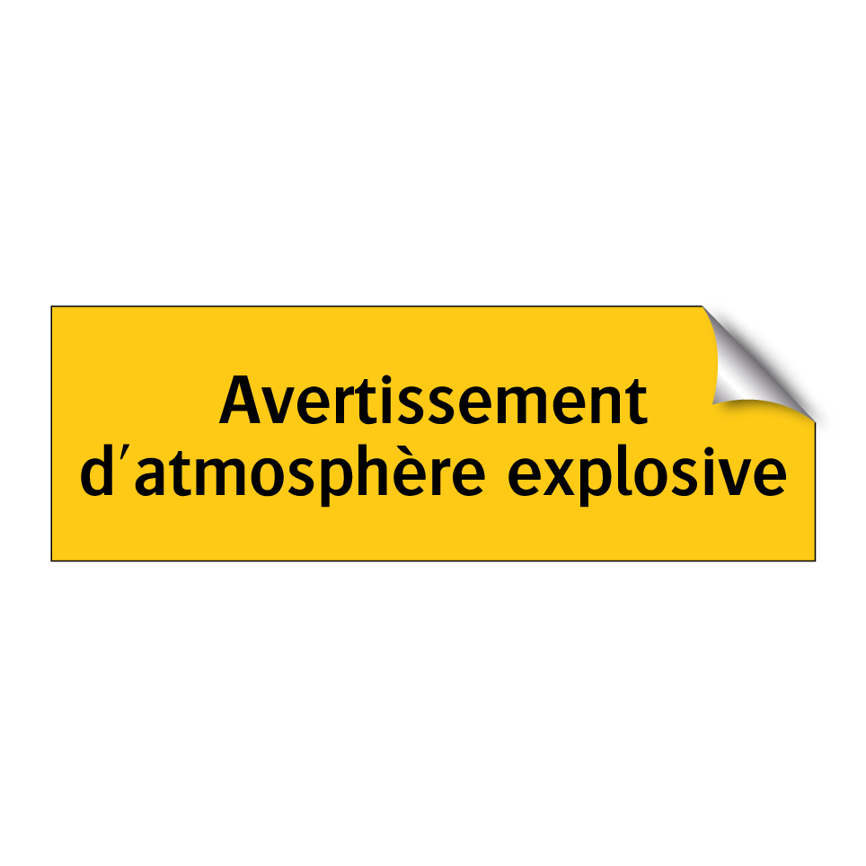 Avertissement d'atmosphère explosive