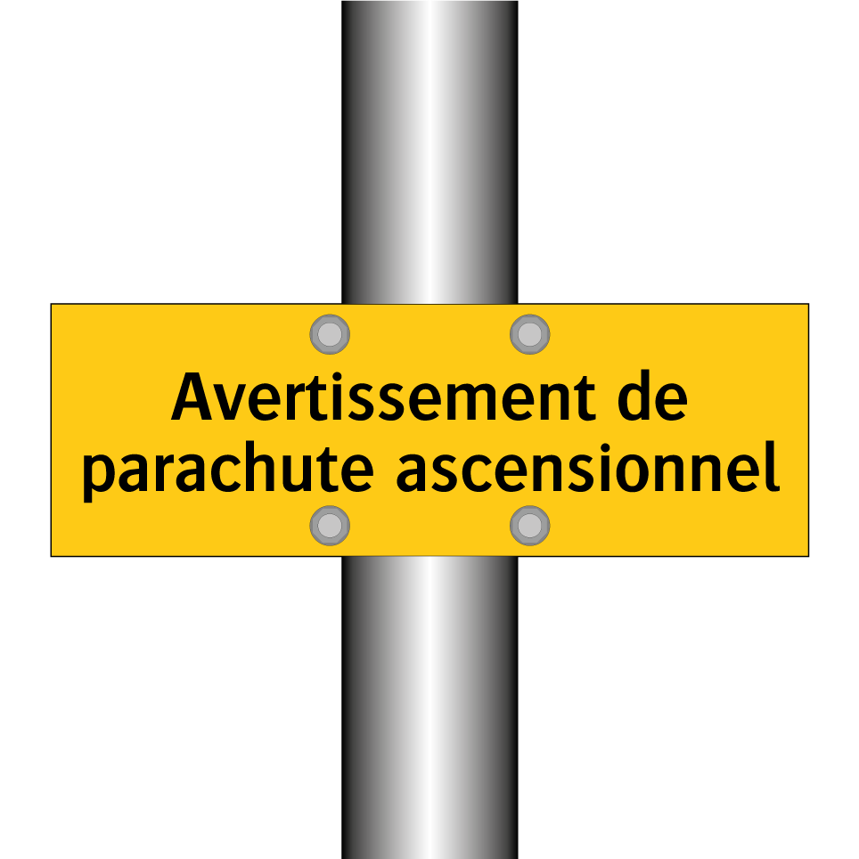 Avertissement de parachute ascensionnel