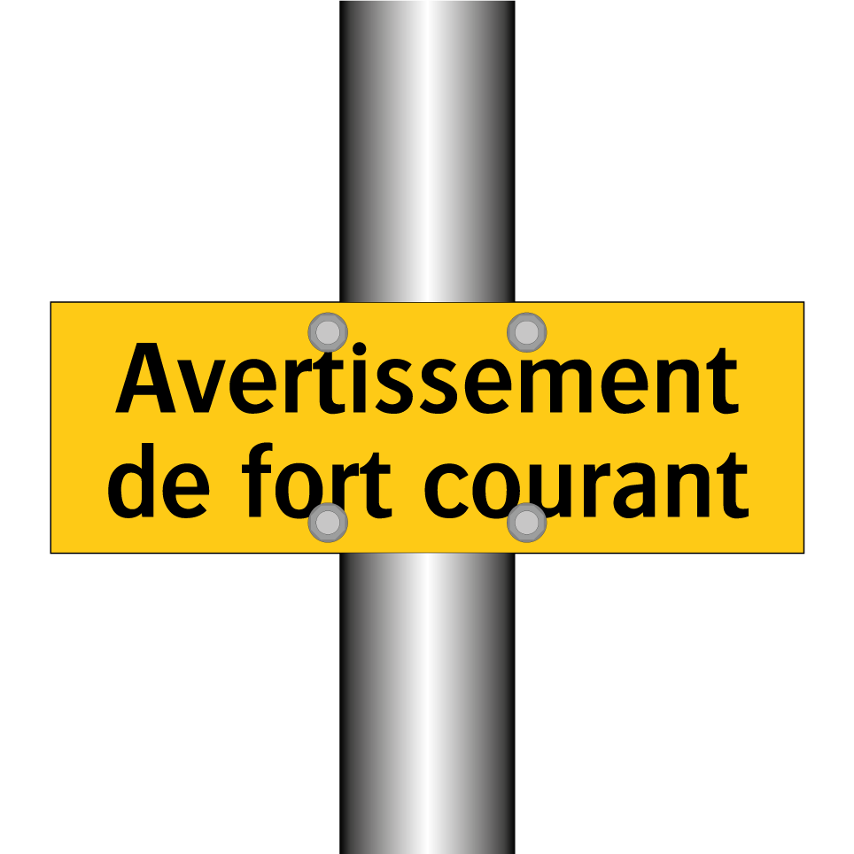Avertissement de fort courant
