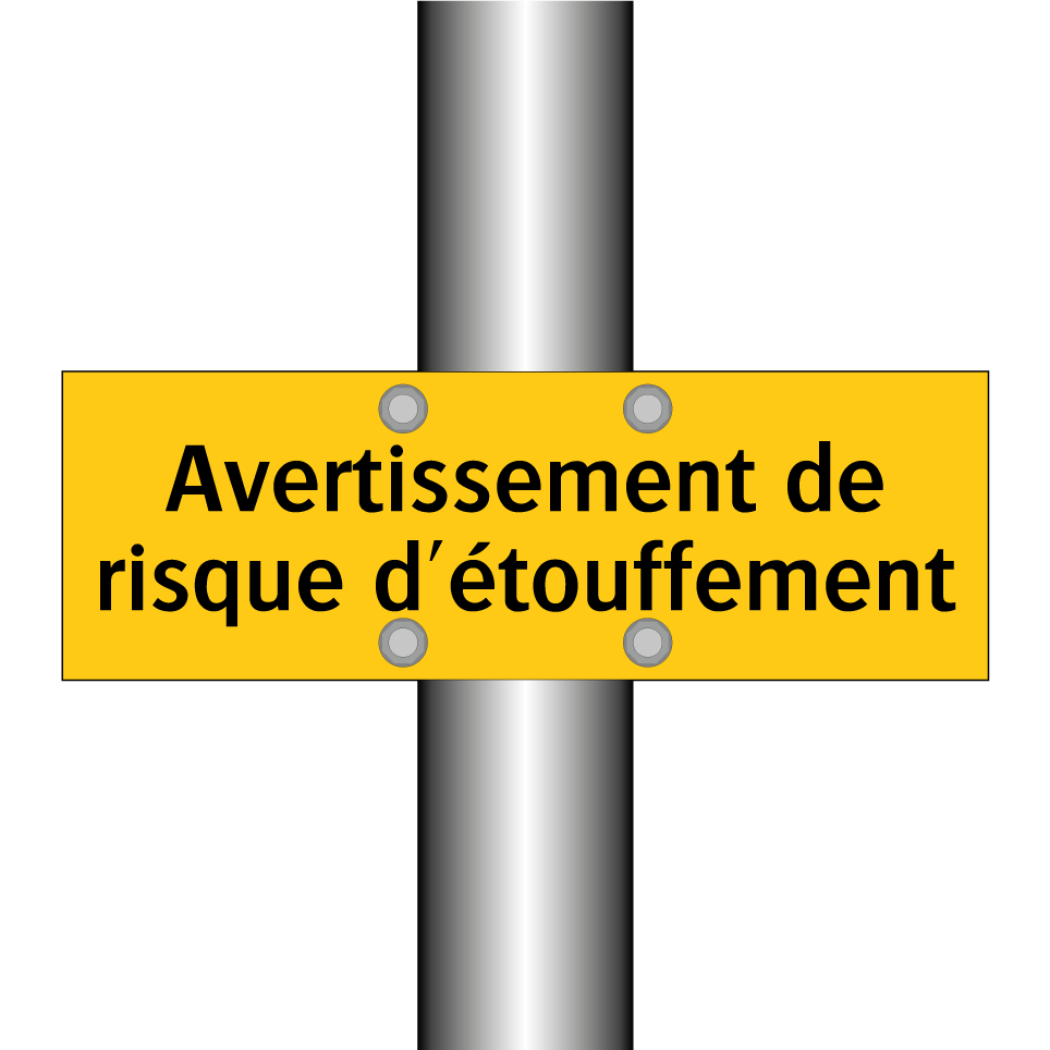 Avertissement de risque d'étouffement
